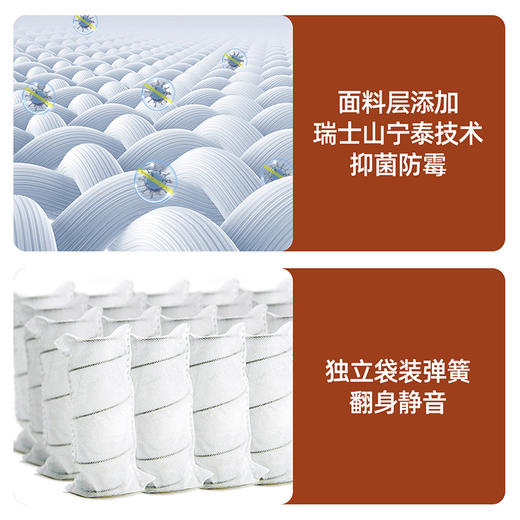 喜梦宝青少年床垫22cm舒适透气独立袋装弹簧 商品图3