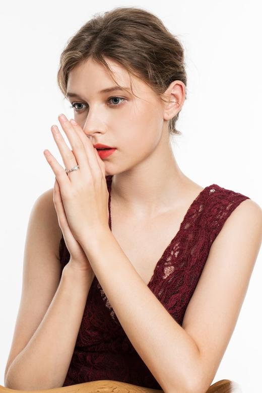 OCTAVIA 银色珠串造型戒指 3979 商品图3