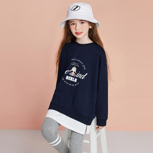 【清仓捡漏】【110-130】【LAVI】女童春秋款卫衣打底裤两件套（上装：100%棉 下装：92%棉 8%氨纶） 商品图3