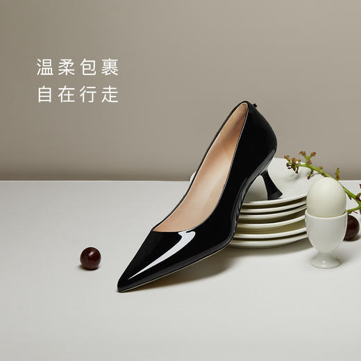 【内购专享】7or9-高跟鞋黑皮诺 商品图3