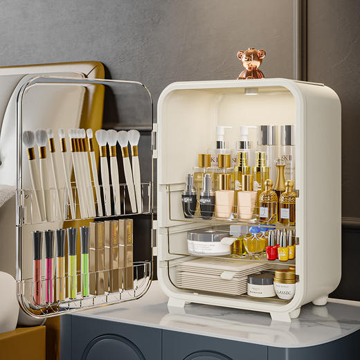 【日用百货】-化妆品大容量新款桌面收纳箱 商品图3