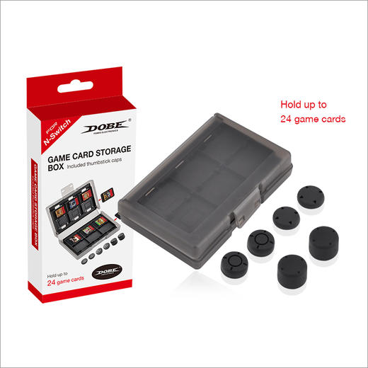 Switch配件 DOBE 游戏卡带收纳盒 卡盒 x 增高摇杆帽套装 商品图0
