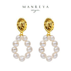 Manreya玛芮雅“神谕”巴洛克珍珠耳钉