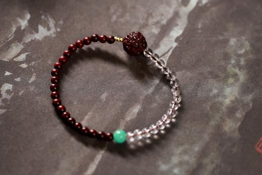 XYZT0486°丰财聚宝紫檀手链手串 商品图0