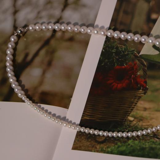 甄珠贝 渐变大小珠项链 无核淡水 7-9mm/3-4mm 商品图0