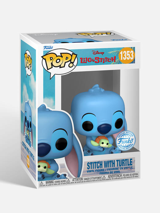 Funko POP动画迪士尼星际宝贝史迪奇与龟限定款手办摆件 73608 商品图4