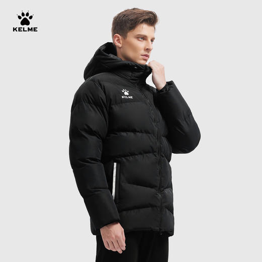 卡尔美运动棉服中长男女冬季训练外套加厚保暖棉服足球棉衣 商品图8