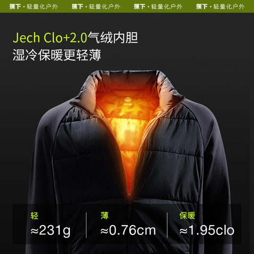 蕉下短款气绒冲锋衣女三合一LS19523可拆卸户外防水防风保暖外套 商品图3