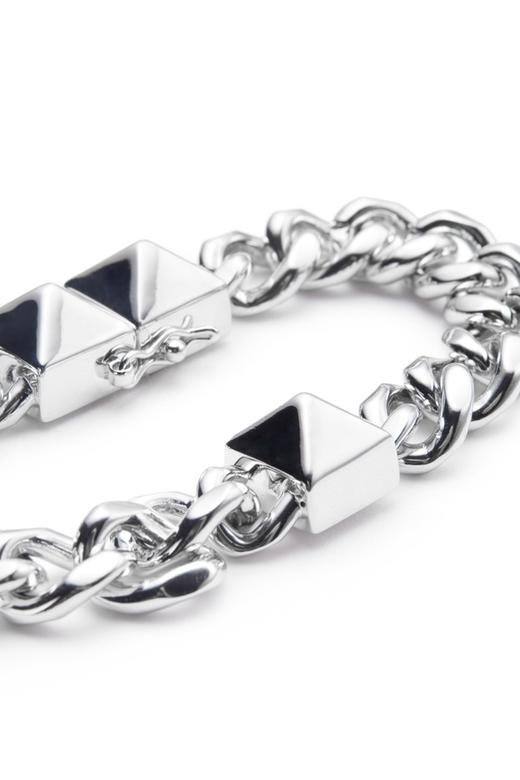 DEDE迪迪 朋克风银色链条手链 7649 商品图2