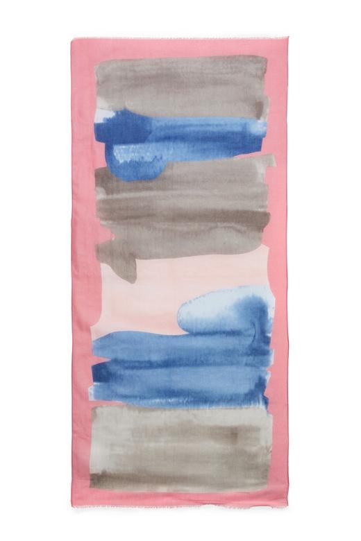 HAYES 拼色水墨涂鸦围巾 7698 商品图2