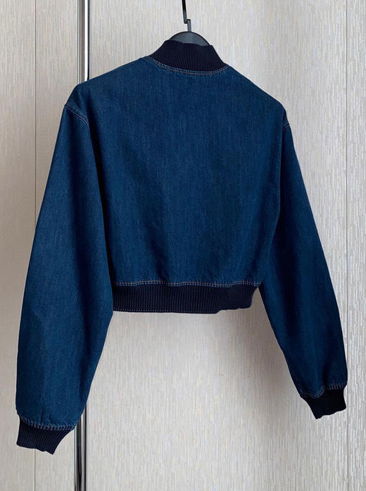 女款撞色压线牛仔外套017 商品图1