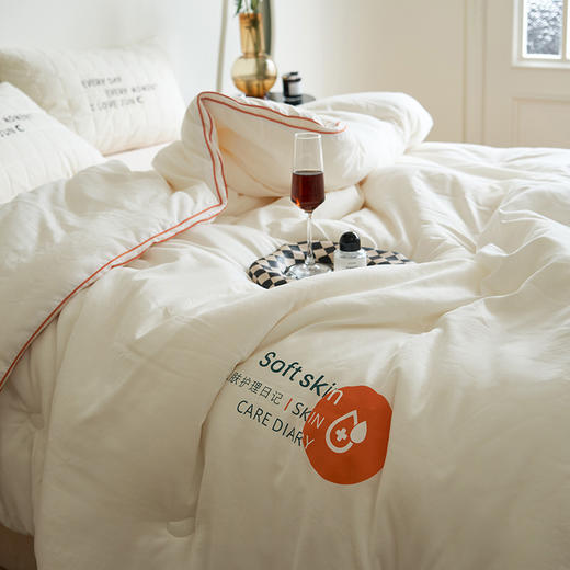 【双立秋冬被】被芯良品秋冬被子纯色双人立体被子简约亲肤加厚 商品图10
