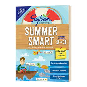 美国小学2 3年级暑假阅读数学技巧练习册 英文原版 Sylvan Summer Smart Workbook 2 3 英文版 进口原版英语书籍