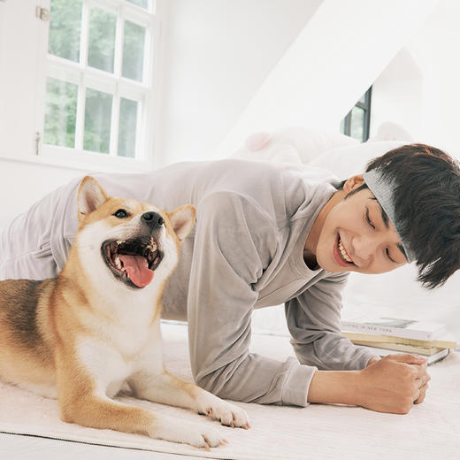 都市丽人都市锋尚舒适外出男士睡衣海岛绒厚款长袖长裤类家居服套装FH30B7 商品图4