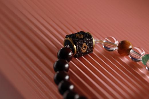 XYZT0527°紫檀水晶手链手串 商品图3