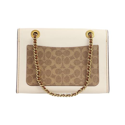 COACH 奥莱款 Parker 大号女士PVC配皮单肩斜挎小方包 商品图3