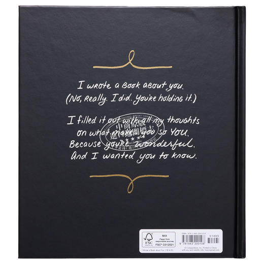 【中商原版】关于你的故事 我写了一本关于你的书 英文原版 I Wrote A Book About You M H Clark 插画绘本 治愈系画风 精装礼品书 商品图1