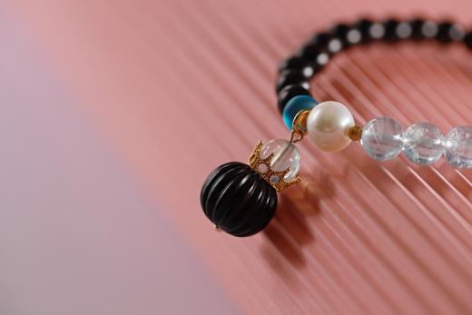 XYZT0531°紫檀水晶手链手串 商品图3