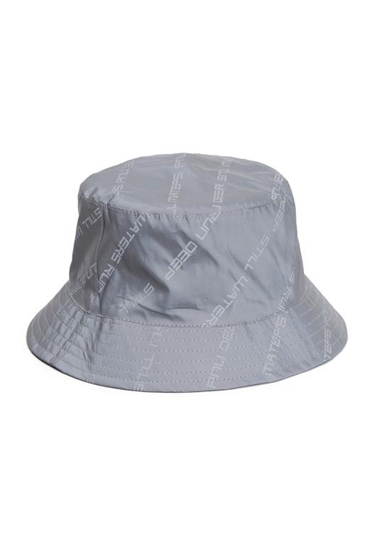 SUMMER & SAGE 字母缝线饰灰色渔夫帽 7790 商品图1