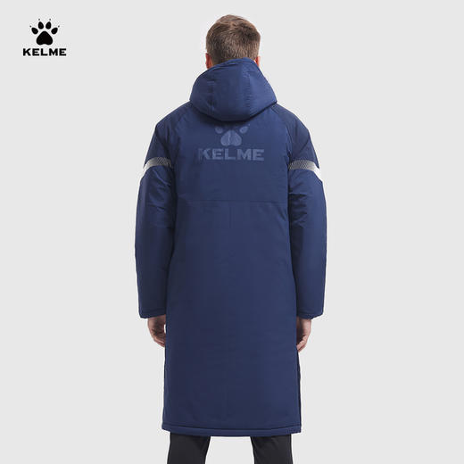 卡尔美冬季保暖连帽长款棉服 商品图8