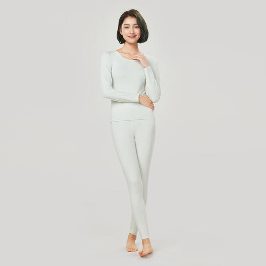 都市丽人轻暖保暖衣女5至15度适穿棉拉架棉质保暖衣薄款套装秋衣秋裤新年本命年红品LW39A3 商品图1