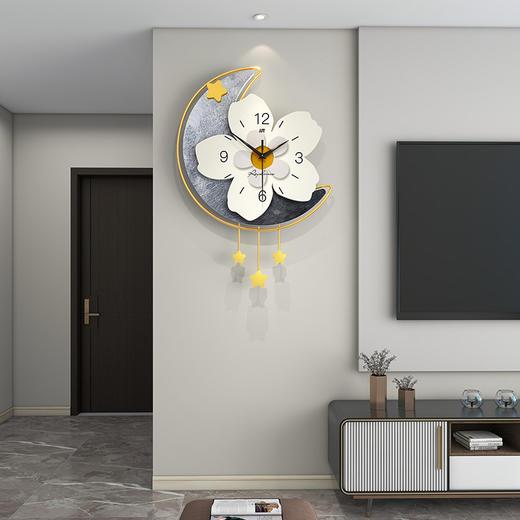 【日用百货】- 现代简约钟表客厅时钟挂墙家用玄关背景装饰 商品图1