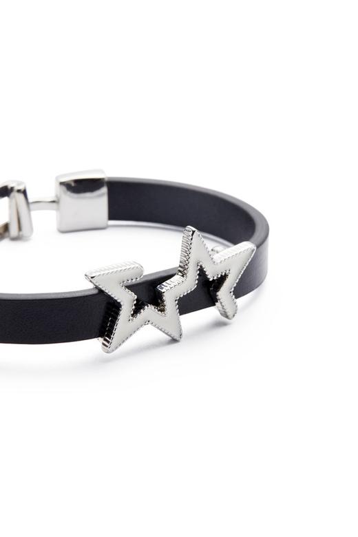 SUMMER & SAGE 异形星星缀饰真皮手圈 6271 商品图3