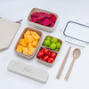 韩国可买思午餐盒四件套（餐盒450ml*2+筷子*1+收纳包*1） 商品缩略图3