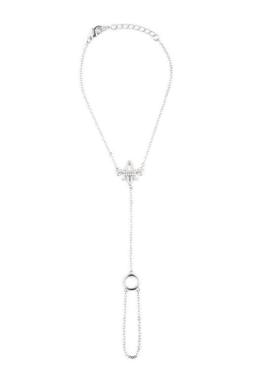 OCTAVIA 银色手链戒指一体链 7498 商品图0