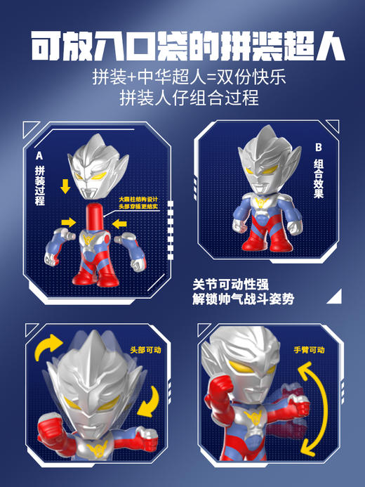 蛋宝乐中华超人投币扭蛋机奇趣蛋扭扭蛋盲盒儿童玩具猜拆乐男礼物 商品图1