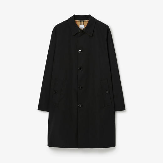 BURBERRY 巴宝莉 男士棉质华达呢大衣 黑色 8070984 A1189 商品图0