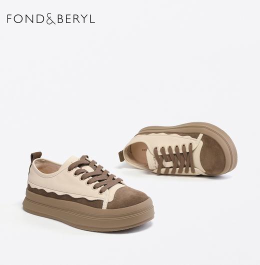 菲伯丽尔简约柔美休闲圆头松糕底板鞋FB33112059 商品图5