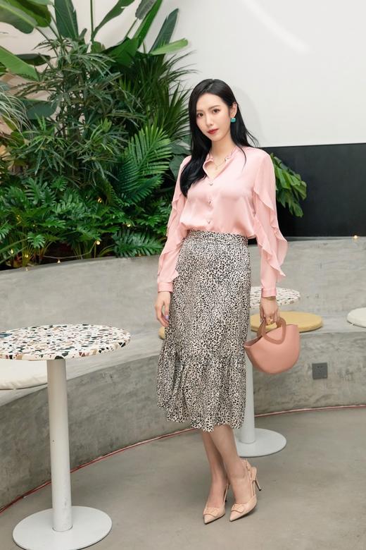 AVA 豹纹印花高腰半身裙 4075 商品图0