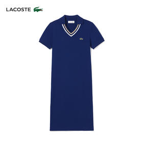 【海南专供价】Lacoste法国鳄鱼女装新款时尚百搭连衣裙EF0882-98