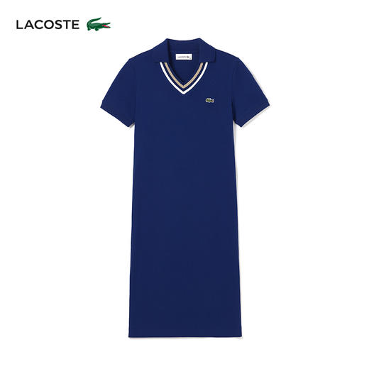 【海南专供价】Lacoste法国鳄鱼女装新款时尚百搭连衣裙EF0882-98 商品图0