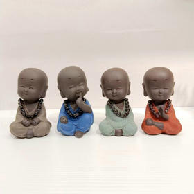 陶泥小弥勒紫砂茶宠（单个随机）