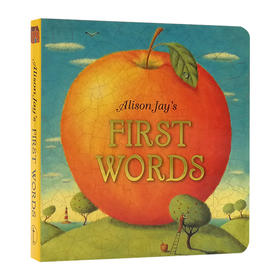 让想象飞系列 字的故事 学单词 英文原版 Alison Jay's First Words 碎蛋壳画家 纸板书 英文版进口原版英语书籍