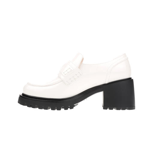 sheme新生系列进口牛漆皮简约时尚厚底中跟女士乐福鞋可定制 商品图7