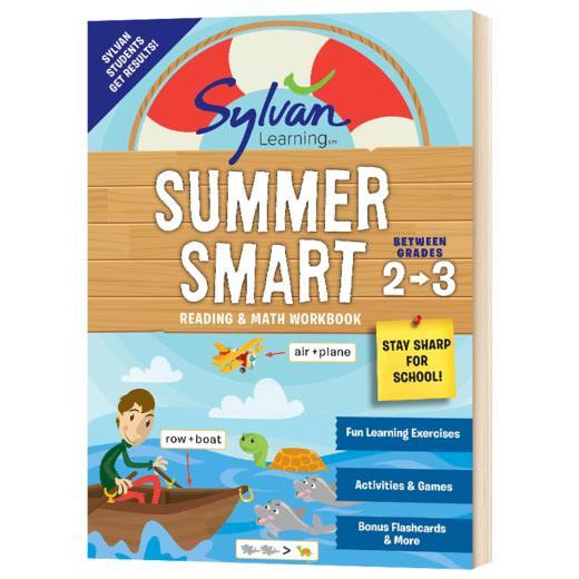 美国小学2 3年级暑假阅读数学技巧练习册 英文原版 Sylvan Summer Smart Workbook 2 3 英文版 进口原版英语书籍 商品图1