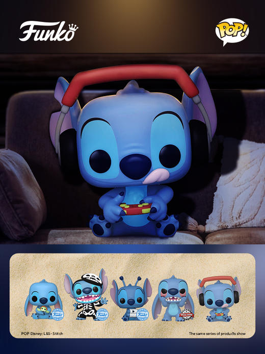 Funko POP! 动画迪士尼星际宝贝玩家史迪奇手办摆件 65102 商品图1