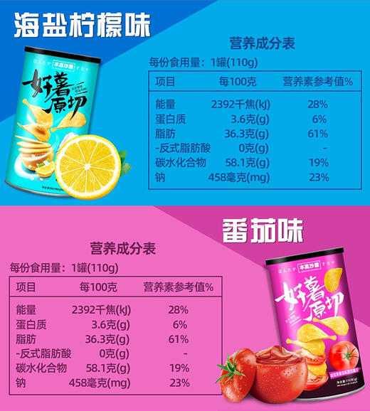 本高沙屋 原切薯片81g 原味、烧烤味、椒盐味、蜜糖烤翅味、青瓜沙拉味、海盐柠檬味、麻辣小龙虾味、咸蛋黄番茄味，八味可选 商品图2
