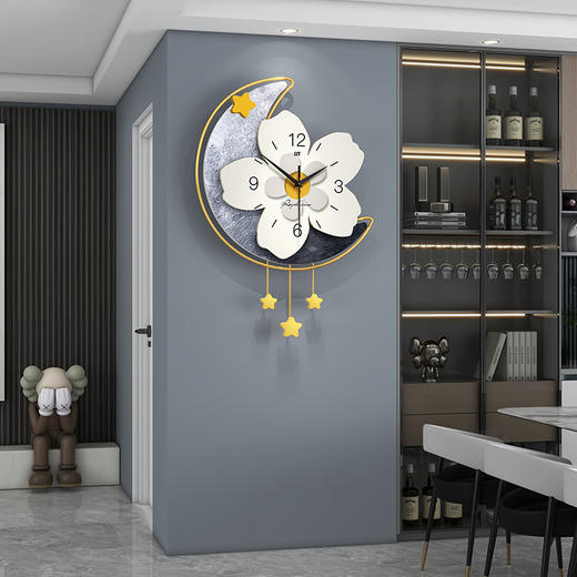 【日用百货】- 现代简约钟表客厅时钟挂墙家用玄关背景装饰 商品图3