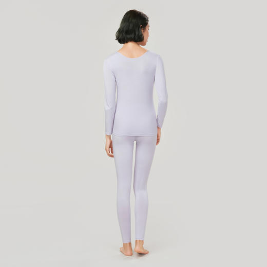 都市丽人轻暖保暖衣女5至15度适穿超薄RC5050保暖衣薄款套装秋衣秋裤LW3AA1 商品图1