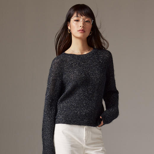 7756  IN AND ON 高定羊毛亮丝毛衣7756 商品图4