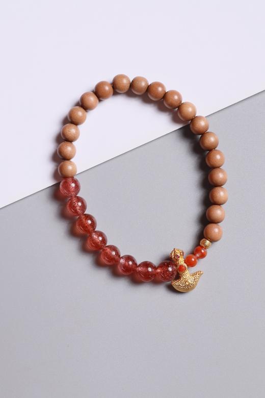 LSTX0213°印度老山檀香|紫水晶手链手串 商品图2