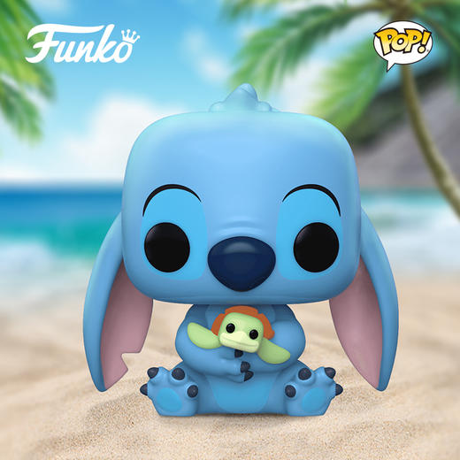 Funko POP动画迪士尼星际宝贝史迪奇与龟限定款手办摆件 73608 商品图2