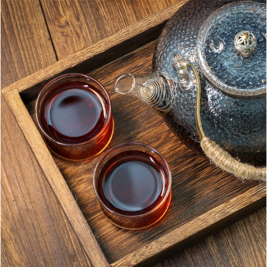 2019年木香古树小筐发酵普洱茶茶叶熟茶200g/饼干净纯正精选绿色 商品图3