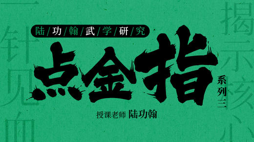 陆功翰武学研究——【点金指系列】（三） 商品图0