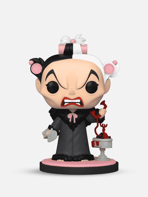 Funko POP! 动画迪士尼反派打电话的库伊拉限定款手办摆件 58191 商品图2