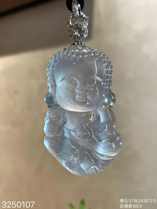 玻璃种太子佛素件【3250107】具体价格微信咨询 商品图6